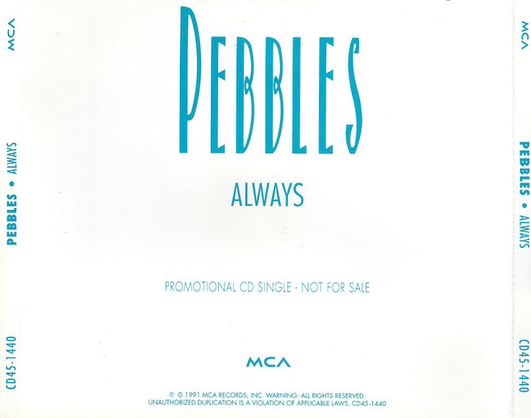 Pebbles – Always (1991, Cassette) - Discogs