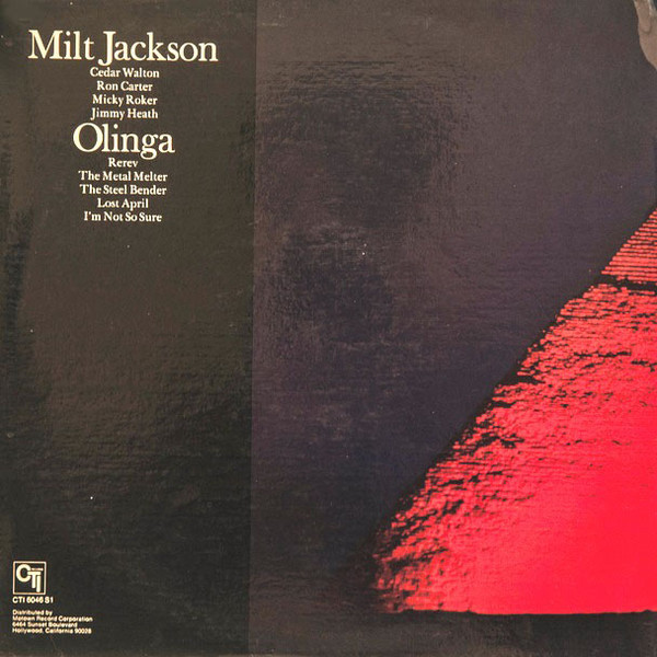 Milt Jackson - Olinga | CTI Records (CTI 6046 S1) - 4