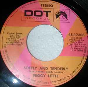 Peggy Little - Softly And Tenderly  album cover