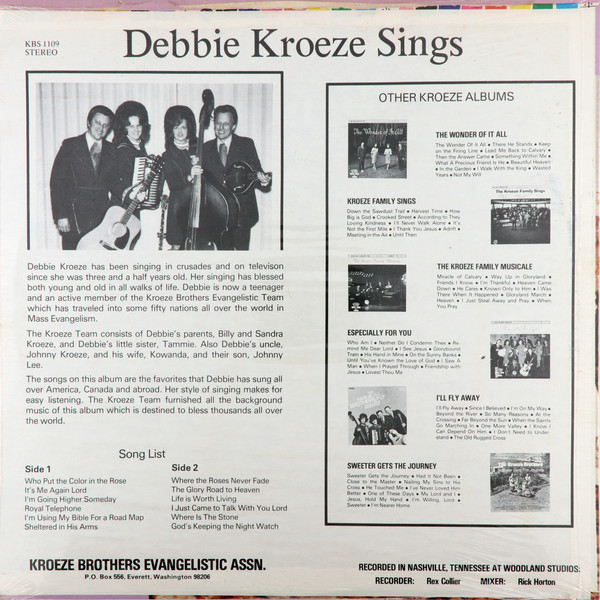 télécharger l'album Debbie Kroeze - Debbie Kroeze Sings