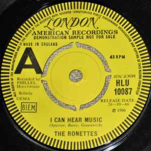 The Ronettes – I Can Hear Music (1966, Vinyl) - Discogs