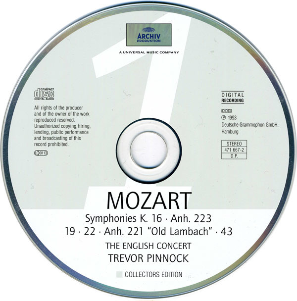 lataa albumi Mozart, The English Concert, Trevor Pinnock - The Symphonies