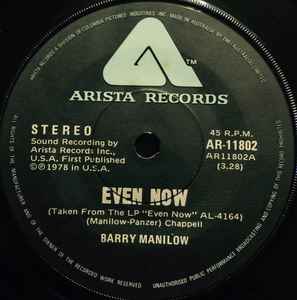Barry Manilow - Even Now album cover