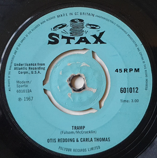 Otis Redding & Carla Thomas – Tramp (1967, 3-Prong Centre, Vinyl) Discogs