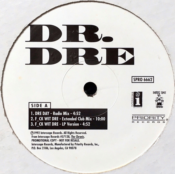 Dr. Dre – Dre Day (1992, Vinyl) - Discogs