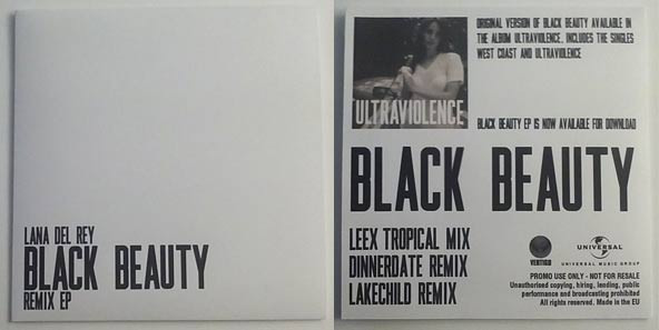 Lana Del Rey – Black Beauty Remix EP (2014, Cardsleeve, CDr) - Discogs