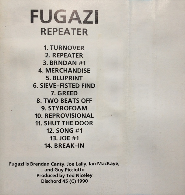 baixar álbum Fugazi - Repeater 90