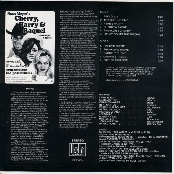 lataa albumi Bill Loose - Cherry Harry Raquel Original Motion Picture Soundtrack