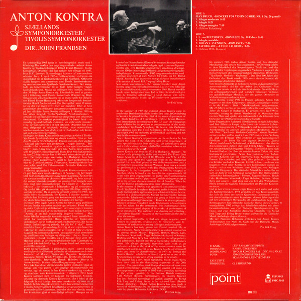 télécharger l'album Anton Kontra - Sjællands Symfoniorkester John Frandsen