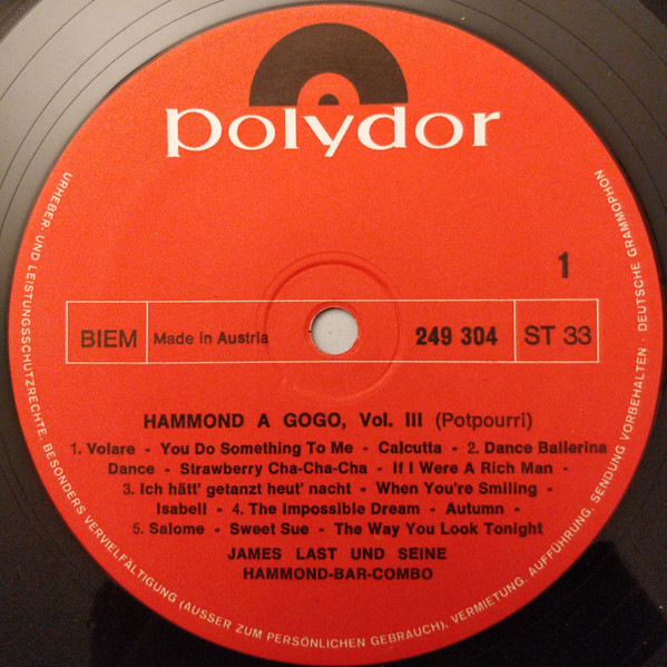 Album herunterladen James Last Und Seine HammondBarCombo - Hammond À GoGo 3