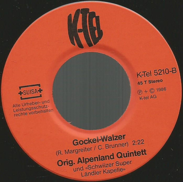 Album herunterladen Orig Alpenland Quintett Und Schwiizer Super Ländler Kapelle - Dalli Dalli Gockel Walzer