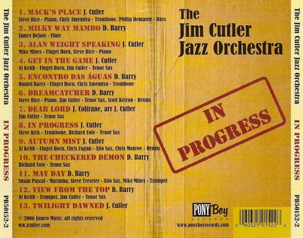 descargar álbum The Jim Cutler Jazz Orchestra - In Progress