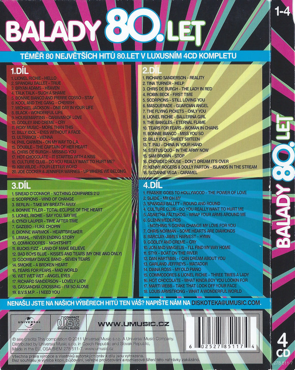 ladda ner album Various - Balady 80 Let 1 4