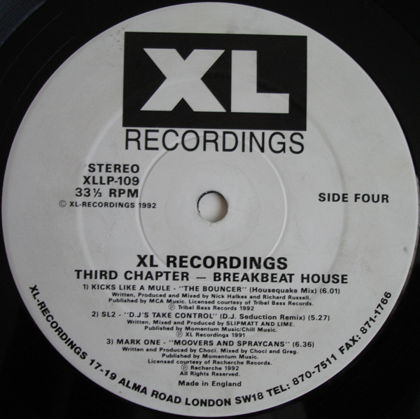 descargar álbum Various - XL Recordings The Third Chapter Breakbeat House