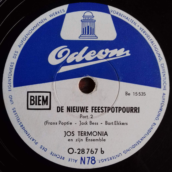 descargar álbum Jos Termonia - De Nieuwe Feestpotpourri