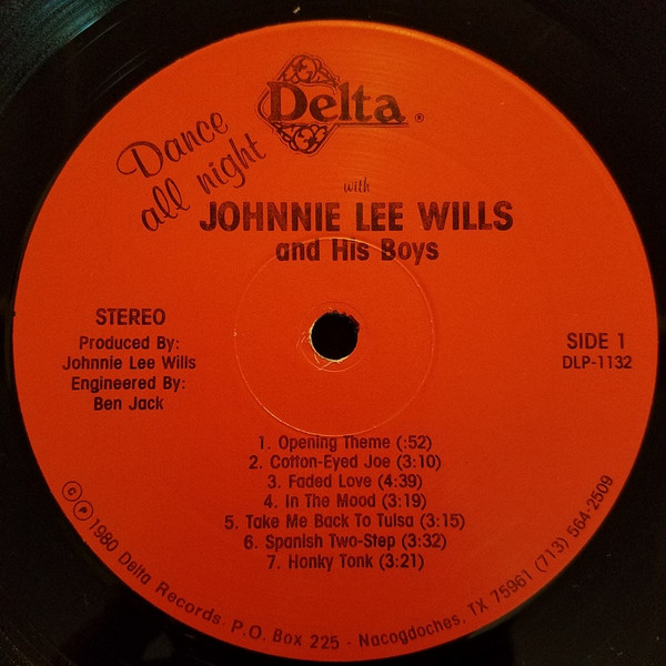 lataa albumi Johnnie Lee Wills & His Boys - Dance All Night