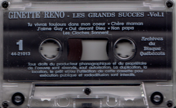 baixar álbum Ginette Reno - Les Grands Succès De Ginette Reno Vol 1 1960 1970
