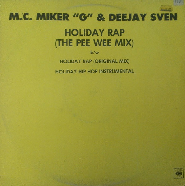 LP Vinile 33 Giri Holiday Rap M.C. Miker & Deejay Sven