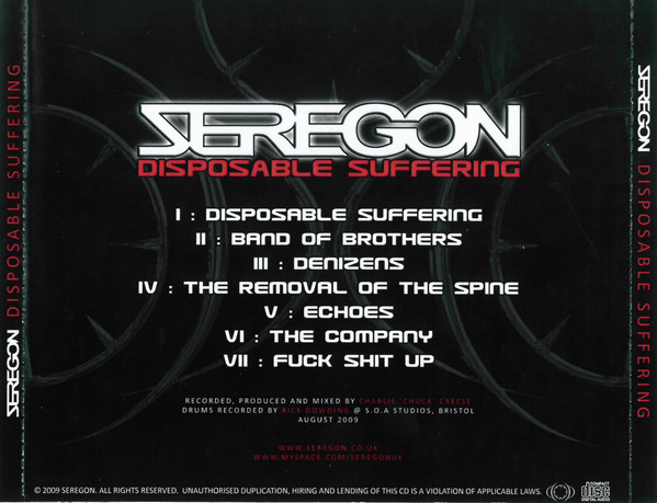 descargar álbum Seregon - Disposable Suffering