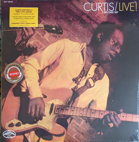 Curtis Mayfield – Curtis / Live! (2023, Burgundy/Fruit Punch, Vinyl