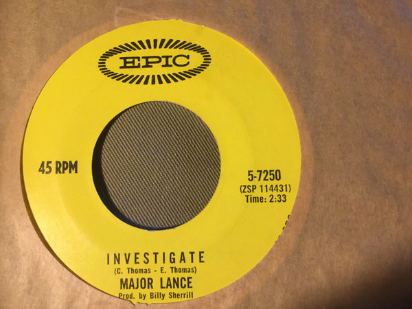 Major Lance – Investigate (1966, Vinyl) - Discogs