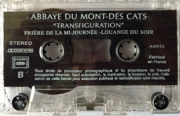 descargar álbum Chœur Des Moines De L'Abbaye Du Mont Des Cats - Transfiguration