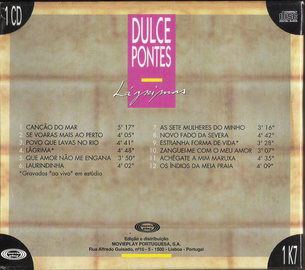 Dulce Pontes – Lágrimas (CD) - Discogs