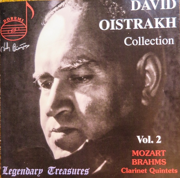 David Oistrakh Mozart Brahms Clarinet Quintets David Oistrakh Collection Vol 2 1998 Cd 