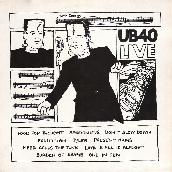 UB40 – Live (1983, Black Print on Labels, Vinyl) - Discogs