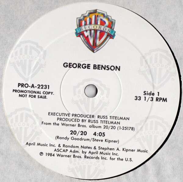 George Benson – 20/20 (1984, Vinyl) - Discogs