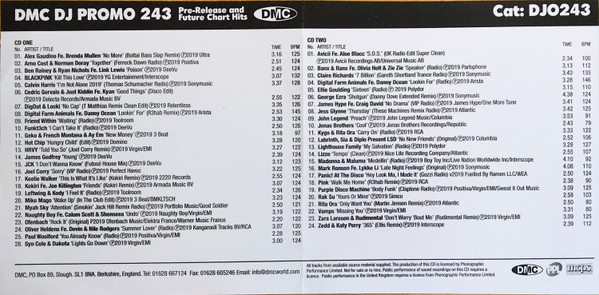 descargar álbum Various - DMC DJ Promo 243