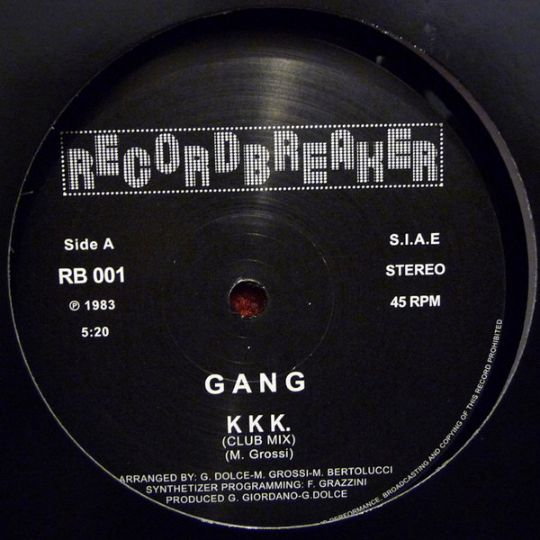 GANG - KKK. | Releases | Discogs