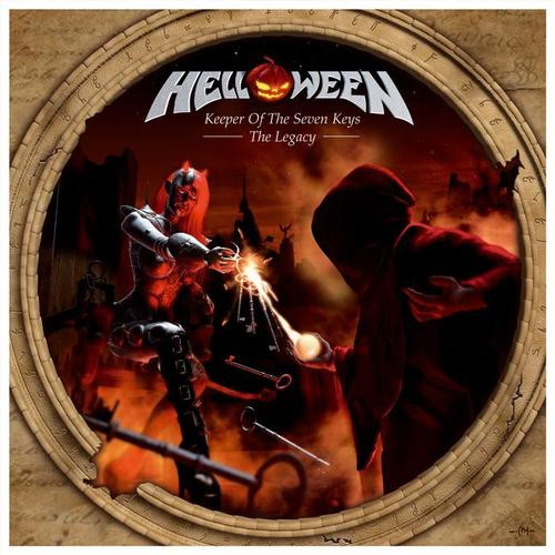 HELLOWEEN Keeper of the Seven Keys Legacy FLAG CLOTH POSTER TAPESTRY BANNER CD 