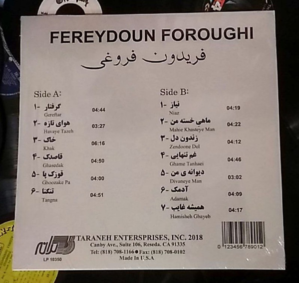 last ned album فریدون فروغی Fereydoun Foroughi - فریدون فروغی Fereydoun Foroughi