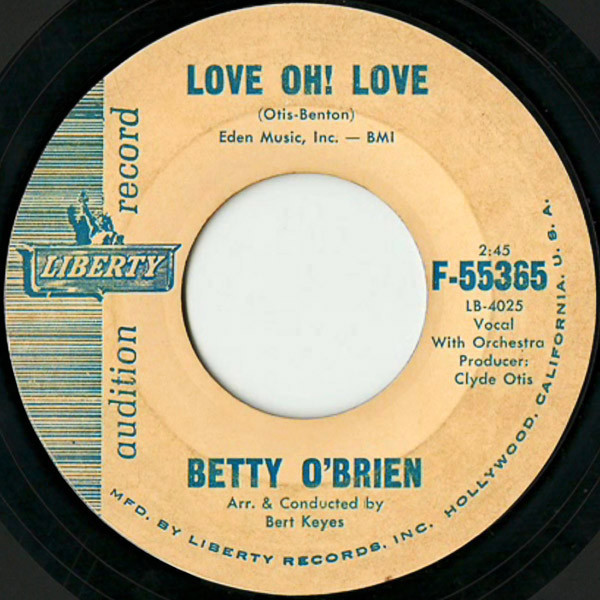 ladda ner album Betty O'Brien - Love Oh Love Shell Be Gone