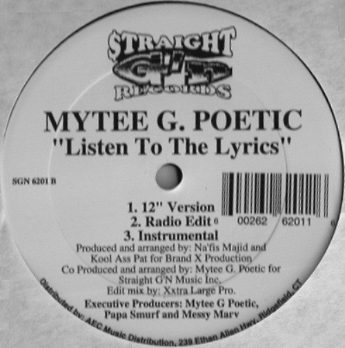 télécharger l'album Mytee G Poetic - Comn Wit Nuff Ruffness Listen To The Lyrics