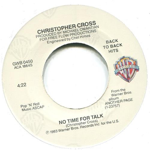 baixar álbum Christopher Cross - All Right No Time For Talk