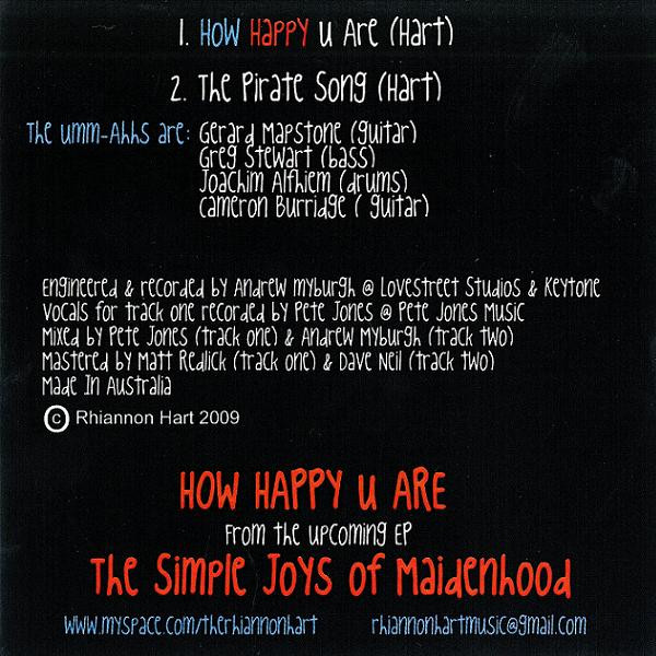 baixar álbum Rhiannon Hart & The UmmAhhs - How Happy U Are