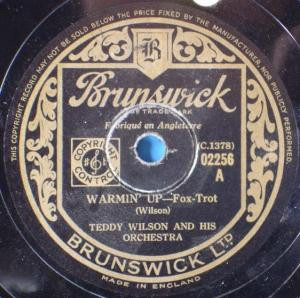 Teddy Wilson And His Orchestra – Warmin' Up / Blues In C Sharp 