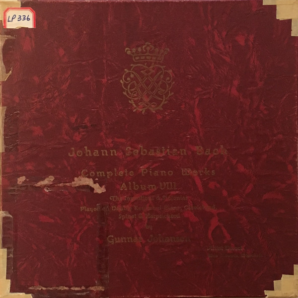ladda ner album Gunnar Johansen , Johann Sebastian Bach - Complete Piano Works Album VIII