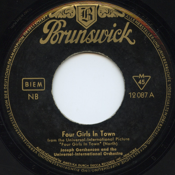 baixar álbum Joseph Gershenson And The UniversalInternational Orchestra - Four Girls In Town Lost Love