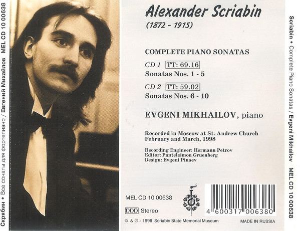 last ned album Alexander Scriabin Евгений Михайлов - Complete Piano Sonatas