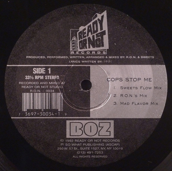 Boz - Cops Stop Me-