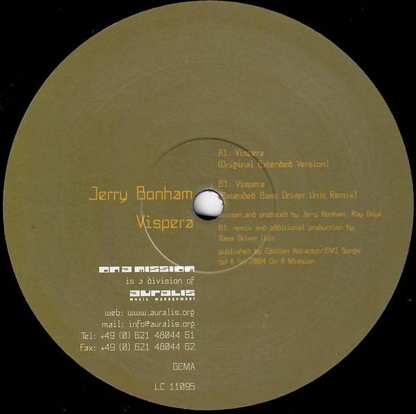 descargar álbum Jerry Bonham - Vispera