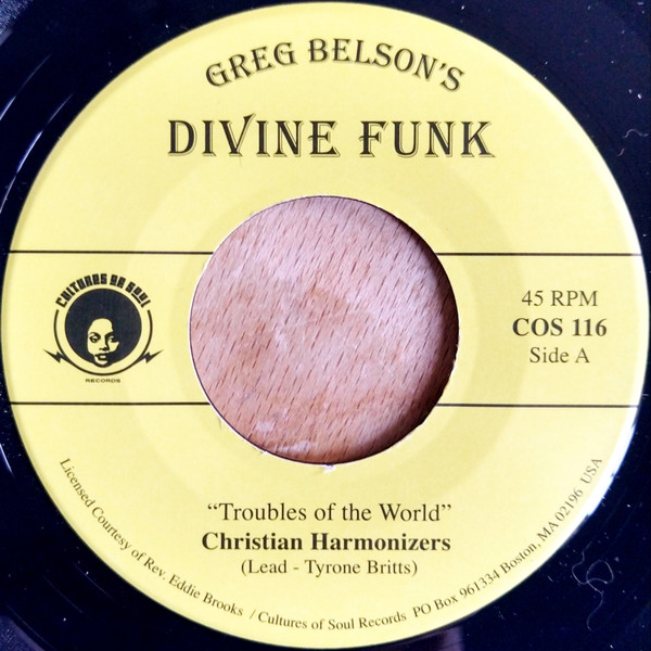 Greg Belson - Divine Funk | Cultures Of Soul Records (COS 116) - 2