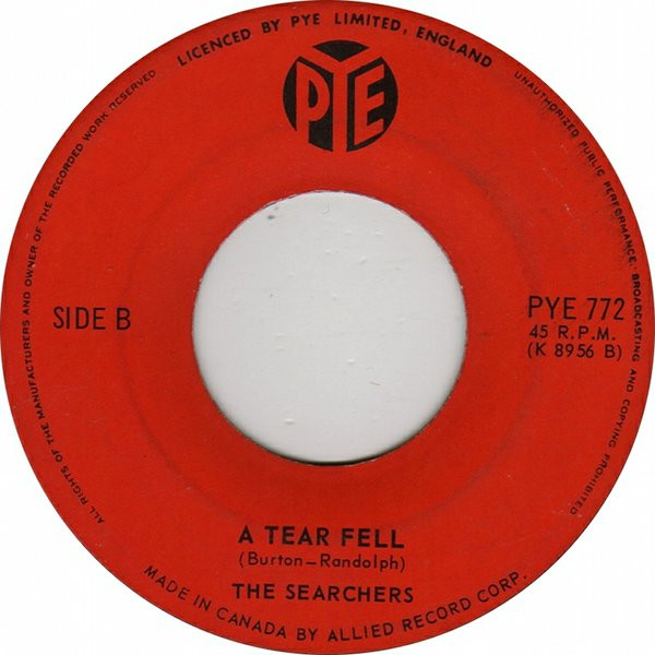 The Searchers - Bumble Bee | Pye Records (PYE 772) - 2