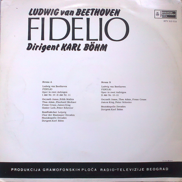 Album herunterladen Ludwig van Beethoven Dirigent Karl Böhm - Fidelio