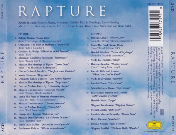 Album herunterladen Various - Rapture Operas Most Heavenly Moments