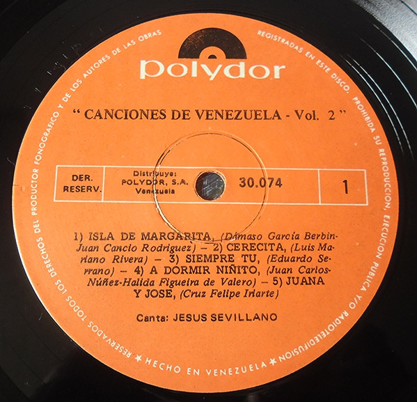 baixar álbum Jesus Sevillano - Canciones De Venezuela Vol 3