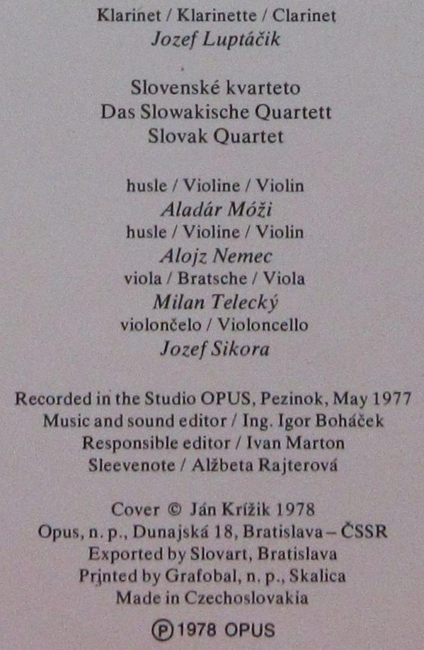last ned album W A Mozart, C M von Weber - Klarinetové kvinteto